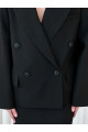 Жакет двубортный короткий black