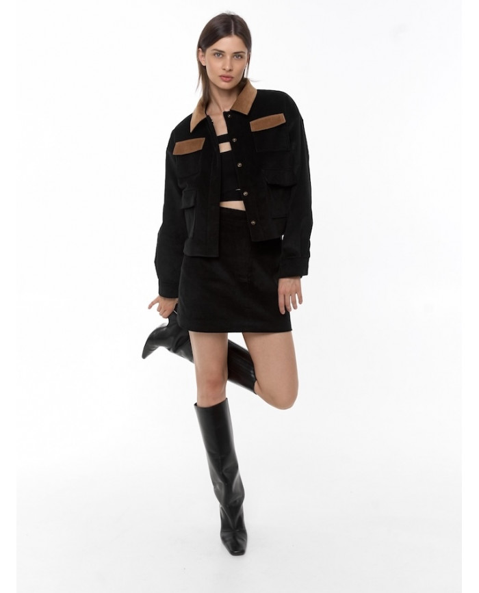 Бомбер Black Honey Velveteen